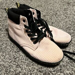 Dr. Martens 'Maelly WC' Waffle Cotton Padded Collar Ankle Boots Doc Martens